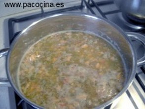 Lentejas estofadas con chorizo Lentejas estofadas con chorizo