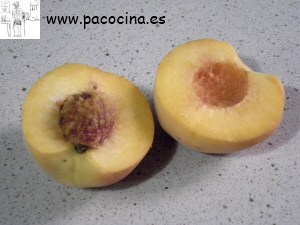 Melocotones deshuesar Melocotones deshuesar