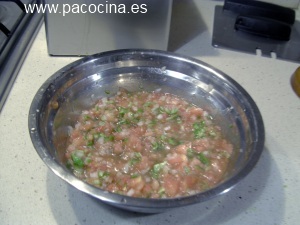 Picadillo con vinagreta Picadillo con vinagreta