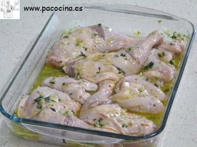 Muslos de pollo asados Muslos de pollo asados