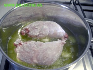 Muslos de pollo al estragón Muslos de pollo al estragón