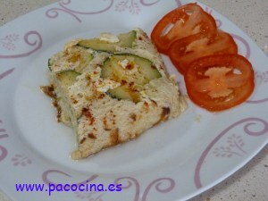 Pastel de puerro y calabacín Pastel de puerro y calabacín