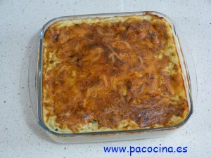 Pastel de puerro y calabacín Pastel de puerro y calabacín