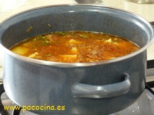 Patatas con chorizo Patatas con chorizo