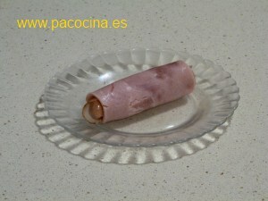 Piruleta de salchicha Piruleta de salchicha