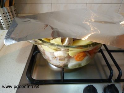 Pollo a la mostaza, asado al estilo francés tapar Pollo a la mostaza, asado al estilo francés tapar