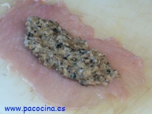 Rulo de pollo relleno Rulo de pollo relleno