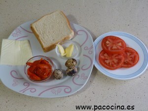 Sándwich con sombrero ingredientes Sándwich con sombrero ingredientes