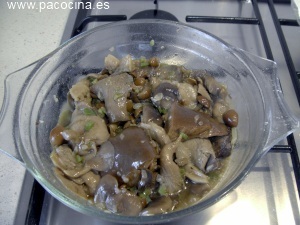 Solomillo de ternera con setas Solomillo de ternera con setas