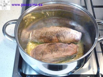 Solomillo de cerdo a la almendra marcar Solomillo de cerdo a la almendra marcar