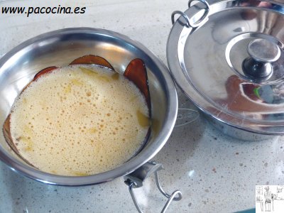 Tocino de cielo baño María