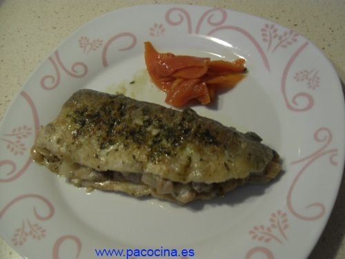 Truchas rellenas de panceta Truchas rellenas de panceta