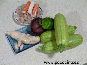 Vasitos de calabacín ingredientes Vasitos de calabacín ingredientes