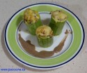 Vasitos de calabacín rellenos Vasitos de calabacín rellenos
